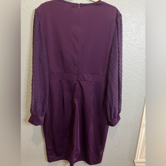 NWT Grace Karin 2XL purple pencil work dress - Picture 4 of 4
